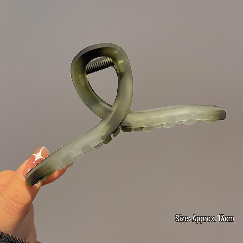 Exquisite Acrylic Claw Clip for Thick Hair - Large High-End Shark Hairpin