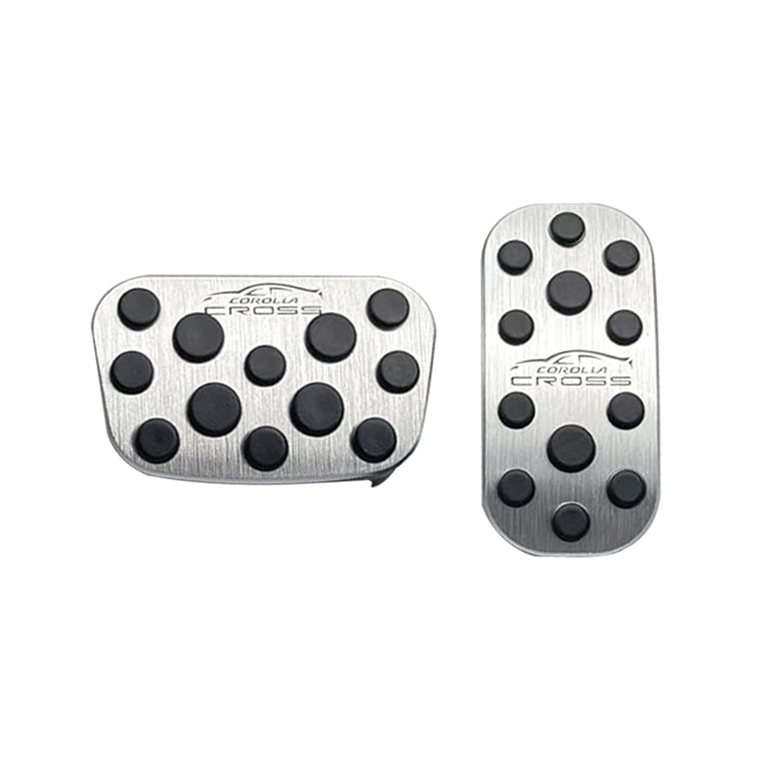 MEKOMEKO New Toyota Corolla Cross Exclusive Pedal Cover Brake Accelerator серебряный