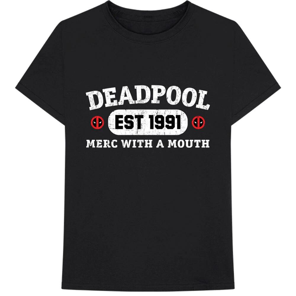 Comics Unisex Tshirt Deadpool Merc With A Mouth S