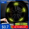 Car Sticker 5/10/15/20pcs Luminous Car Wheel Hub Stickers High Reflective Stripe Tape For Mercedes Benz AMG GLC GLE GLB W205 W20