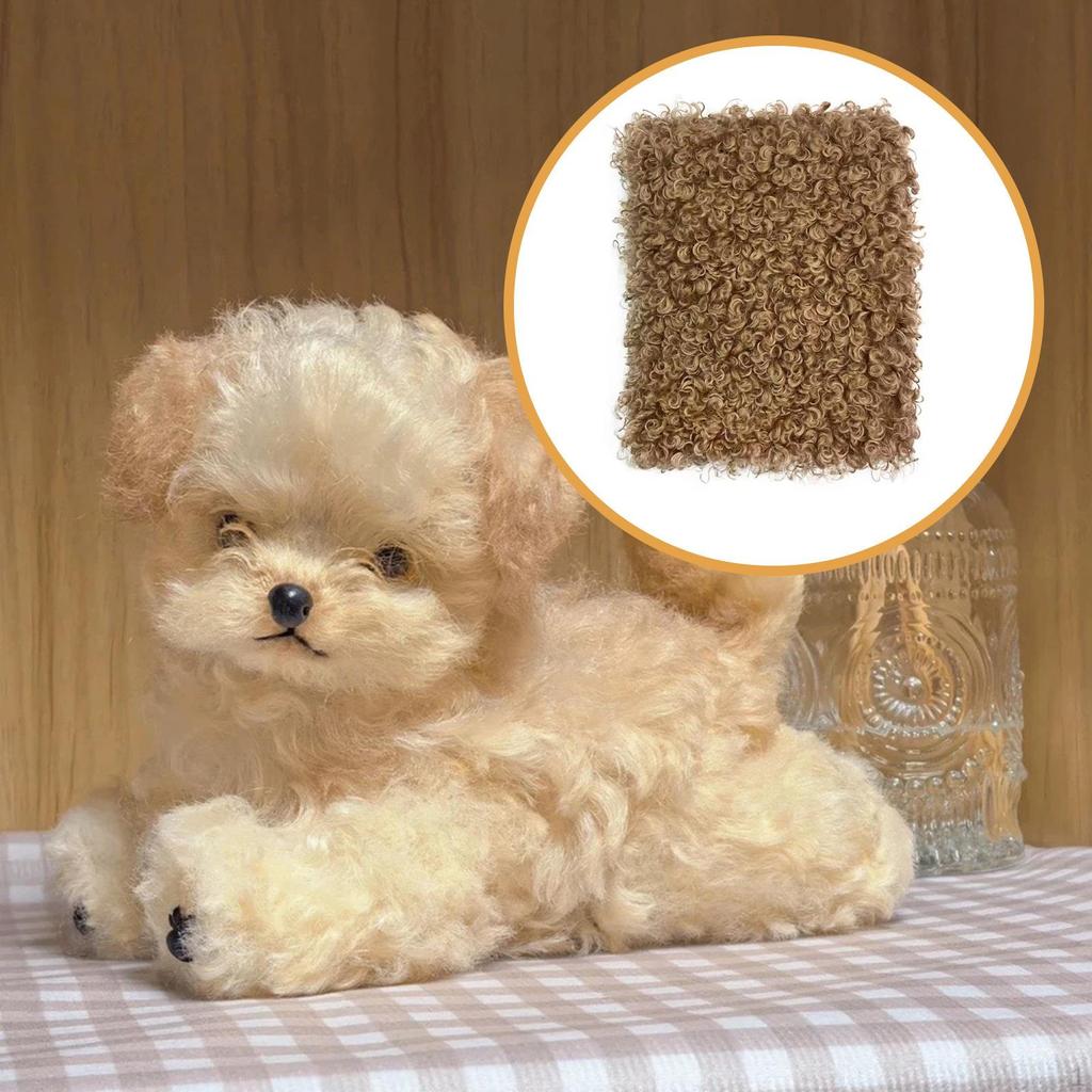 Curly Artificial Faux Cloth Fleece for Coat Upholstery Blanket Home Decor Doll Puppet Hair