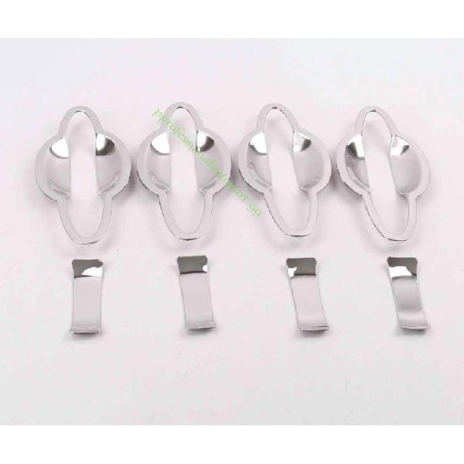 For Kia Forte K3 2014-2018 Chrome Steel Outside Door Bowl Cup Cover Trim 8pcs
