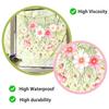 Spring Hanging Floral Window Cling Watercolor Saussurea Flower Vine Window Decals Reusable Static Glass Sticker for Home Shop Office
