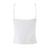 European and American style, new women's clothing, square collar, fungus edge, lace shoulder strap, sling vest top.