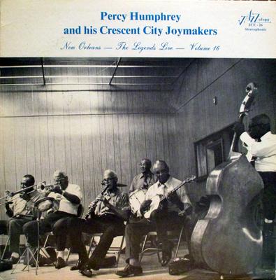 LP Record PERCY HUMPHREY & HIS CRESCENT CITY  - Percy Humphrey And His Crescent Cit JCE26 Jazzology 1981 US Jazz Used