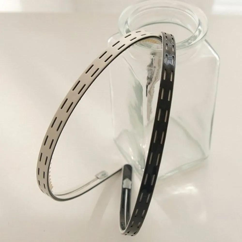 J Lauren Cellulose Straight Line Luxury Hairband H0834 black