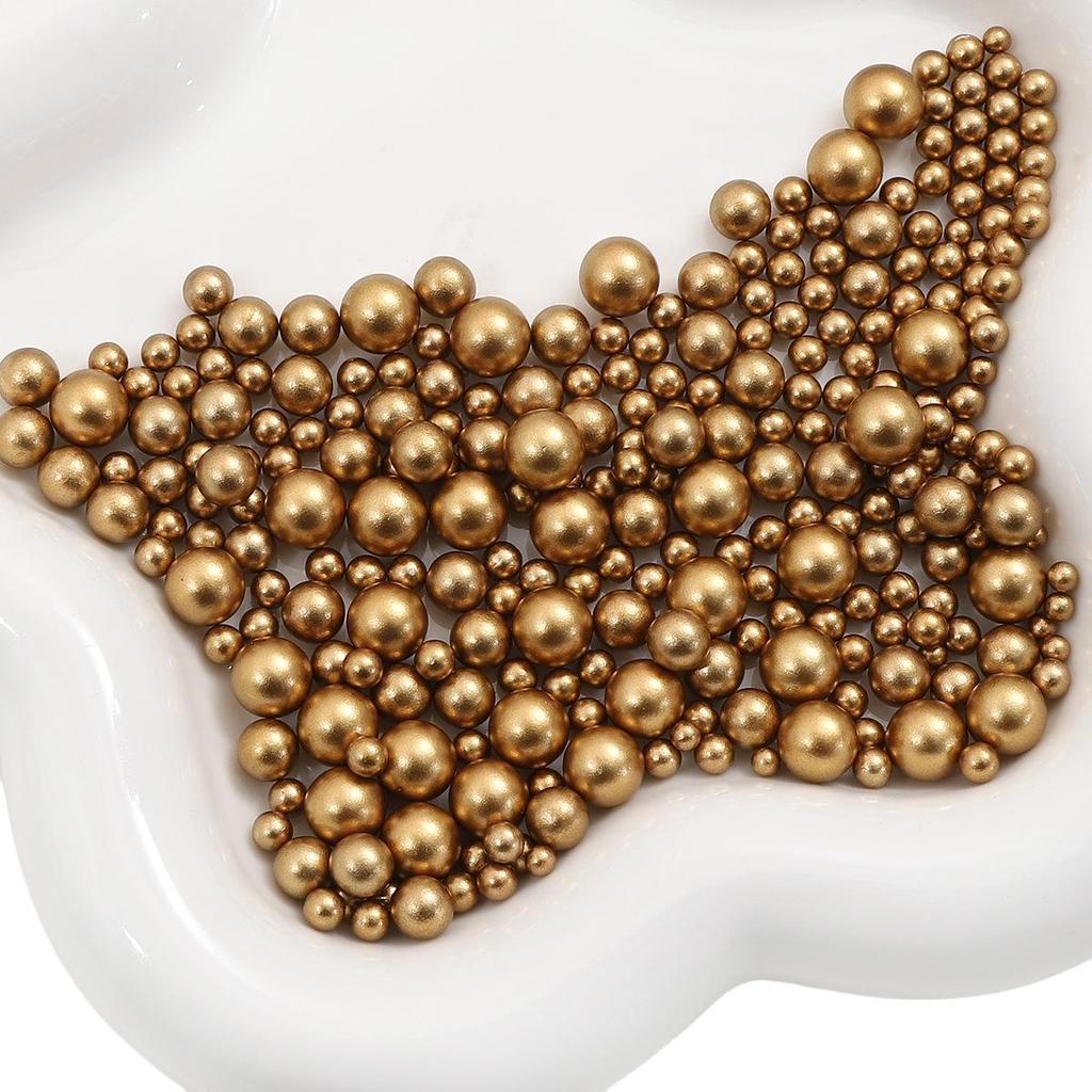 ABS Non-Porous Pearl-Plated Colored Round Beads for DIY Crafts and Fashion Accessories