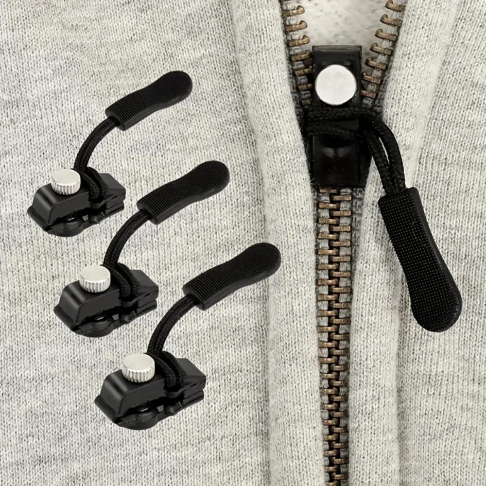 10-100PCS Zipper Pull Repair Kit Replaceable Zipper Heads for Backpacks Luggage Clothing Coats with Three Size Options