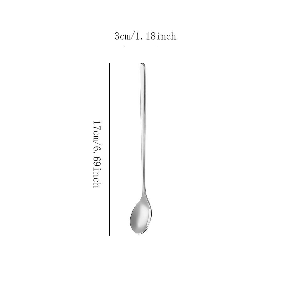 

Exquisite Gold and Silver Stainless Steel Dessert, Coffee, and Stirring Spoon with Printed Design