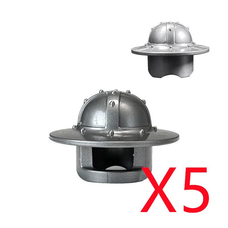 MOC Brique de Construction Médiévale Soldat Figurine de Film Accessoire Casque Arc Flèche Épée Hallebarde Hache Épaulette Mini Jouet K034