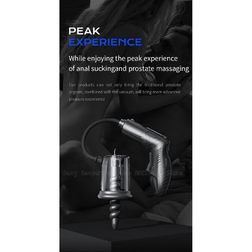 Male Electric Anal Prostate Massager Vacuum Vestibular Suction Stimulate Alternative Sex Toys Anal Toys Silicone Anal Plug