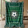 Soccer Field Artwork Theme blanket Lightweight Warm Flannel Blanket Decorative Throw Blanket for Home Decoration