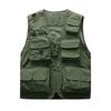 (SU)Men Photography Outdoors Mesh Multi-Pocket Sleeveless Jackets Vest Waistcoat