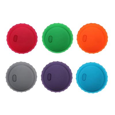 Silicone Soda Can Lid Reusable Can Stopper For Soda Beer Drink Juice Beverage Cap Sealing Bottle Jar Cap Leak-Proof