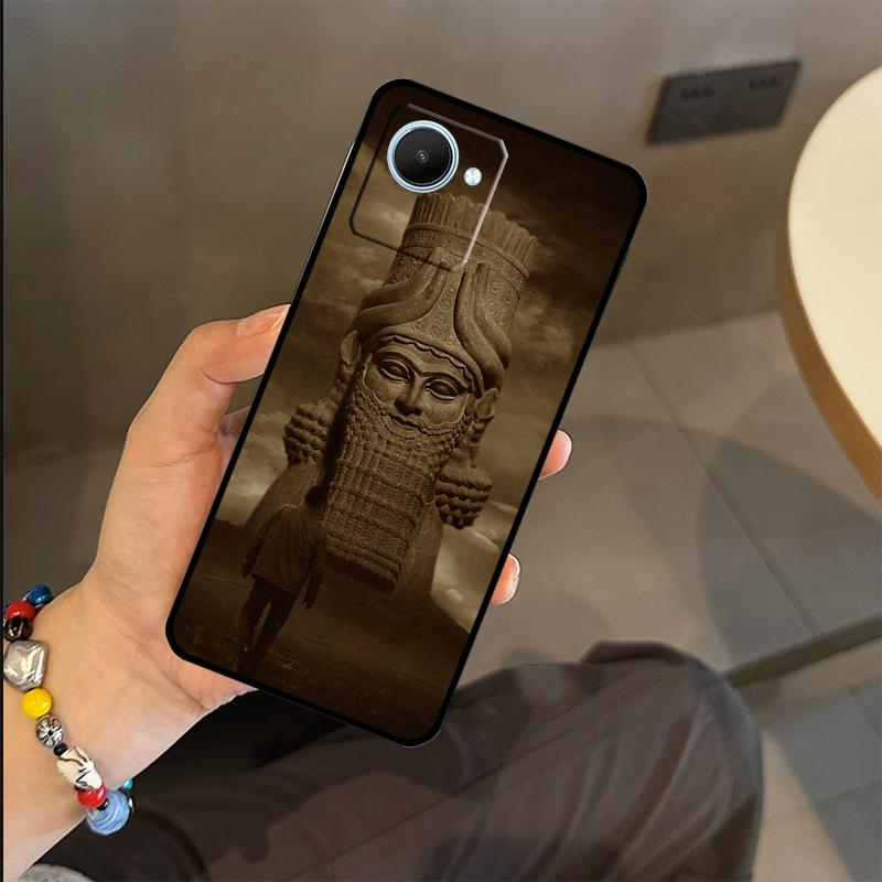 

Assyrian Statue lamassu Art Case For Realme C71 C75 C55 C51 C53 C25 C63 C61 C65 C67 GT6 GT7 Pro 11 12 13 14 15 Pro Plus Realme C75 4G