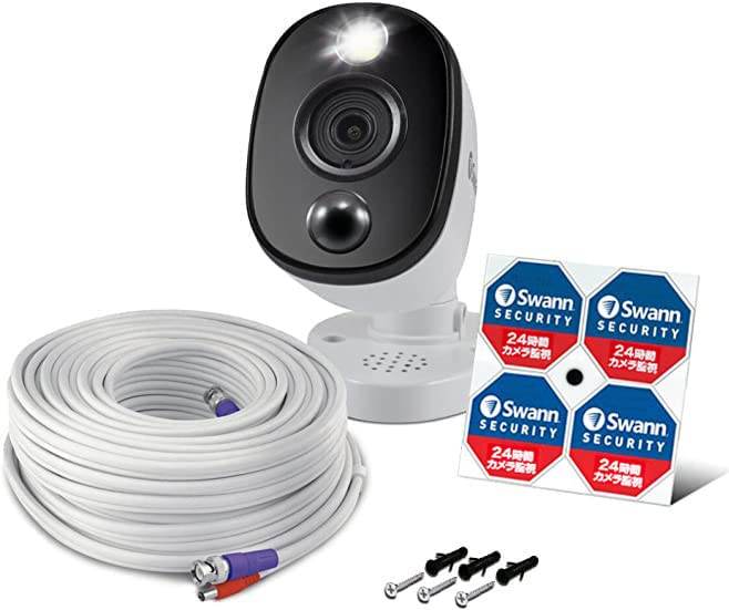 Swann Authorized Swann Security Camera for DVR Recorder 4K 8MP 3840 X 2160 Resolution IP66 Equipped with Warning Light Waterproof Specification