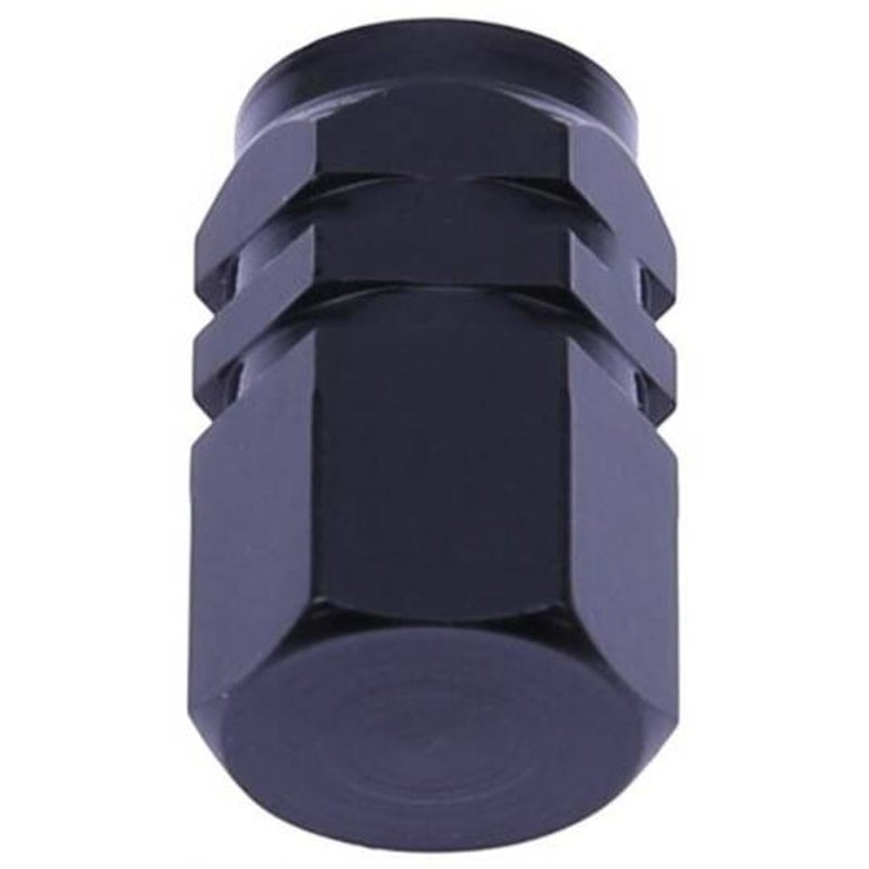 Valve Stems, Caps 4Pcs Universal Aluminum Car Air Valve Caps Bicycle Tire Cover Wheel Black