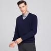Men's Business Casual V-Neck Wool Sweater