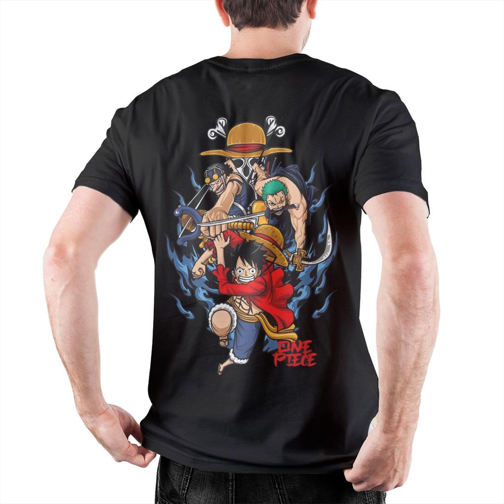 2026 new One Piece Anime Tshirt  Mens and Womens cotton shortsleeved casual shirt with summer comic print