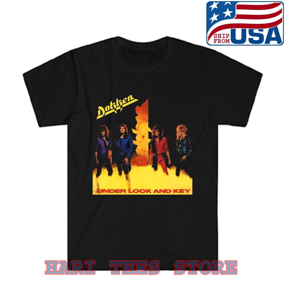 Dokken Under Lock And Key Men s Black Size S to 5XL S