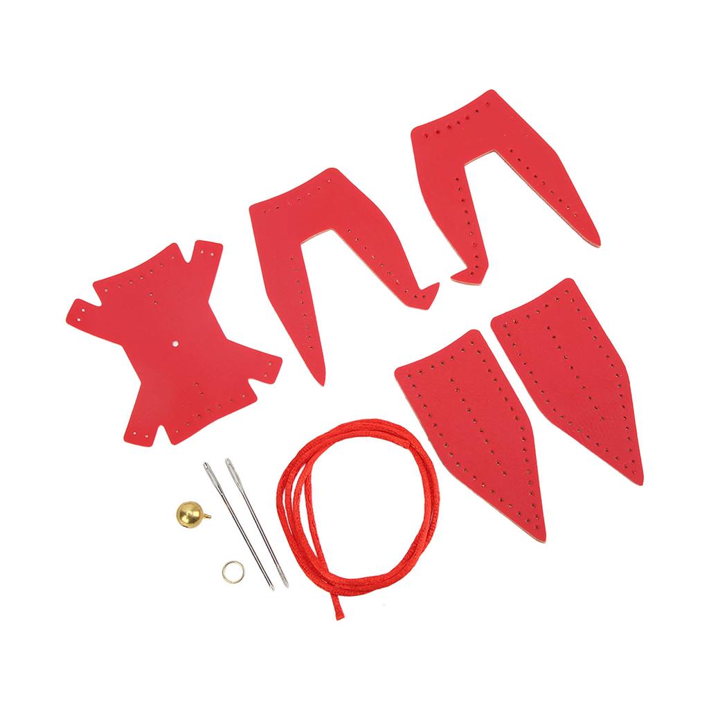 Semi Finished Paper Cranes Artificial Leather Soft Innovative Red Pendant for Car Decro Gifts