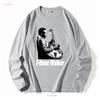 VINTAGE T Bone Walker Camicia Nera Manica Corta manica lunga o maniche vintage Lavata Comoda Leggermente alla Moda casual