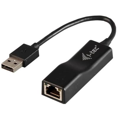 Ethernet Adapter - I-TEC - USB To RJ45 - 100/10 Mbps - USB 2.0 - Black