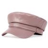 Painter Hat Beret Leather PU Faux Ladies Fashionable Trendy Winter Autumn Hats Outdoor Leisure Flat Top Military Caps Spring Casual Berets