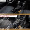 Central Control Gear Shift Water Cup Panel Cover Trim For Peugeot 208 / 2008 2020 - 2025 ABS Carbon Fiber Accessories Interior