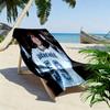 Custom Name Billie Eilish Print Beach Towel, Large Soft Quick Dry Towel for Beach Camping Swimming -HE187