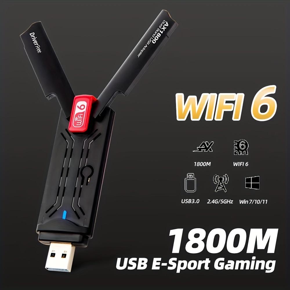 

Беспроводная сетевая карта WiFi6 AX1800 USB3.0 Двухдиапазонная 18000M 5G Интерфейсная игровая беспроводная сетевая карта с низкой задержкой и низкой задержкой