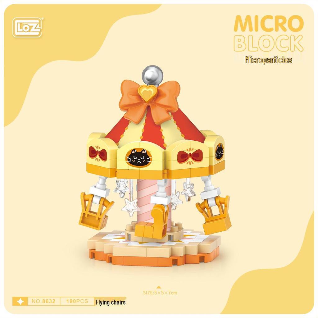 Loz Micro-Particle Pet Shop Ferris Wheel Scene Miniature Building Blocks - Children's Toys & Christmas Gift