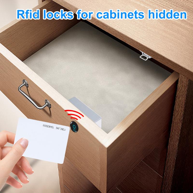 Încuietori RFID pentru uși DIY Încuietori RFID pentru uși cu încuietoare glisante Încuietoare de protecție pentru dulap Încuietoare inteligentă Rfid pentru sertarul ușii dulapului