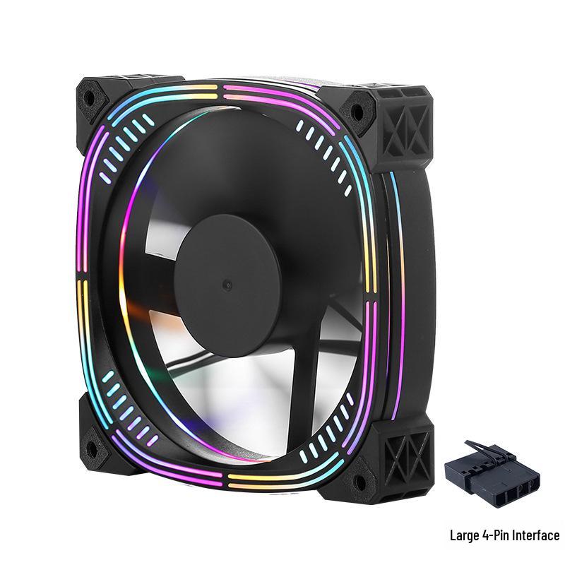 Silent LED 120mm 4-Pin Chassis Cooling Fan