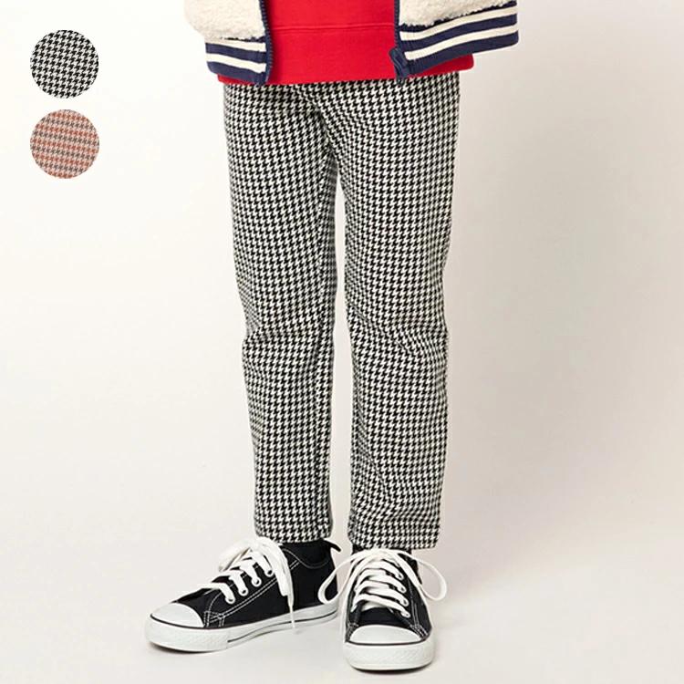 [Children's Clothing] Moujonjon (Moojeongjeong) Houndstooth Check Pattern Long Pants 80cm-140cm M51006