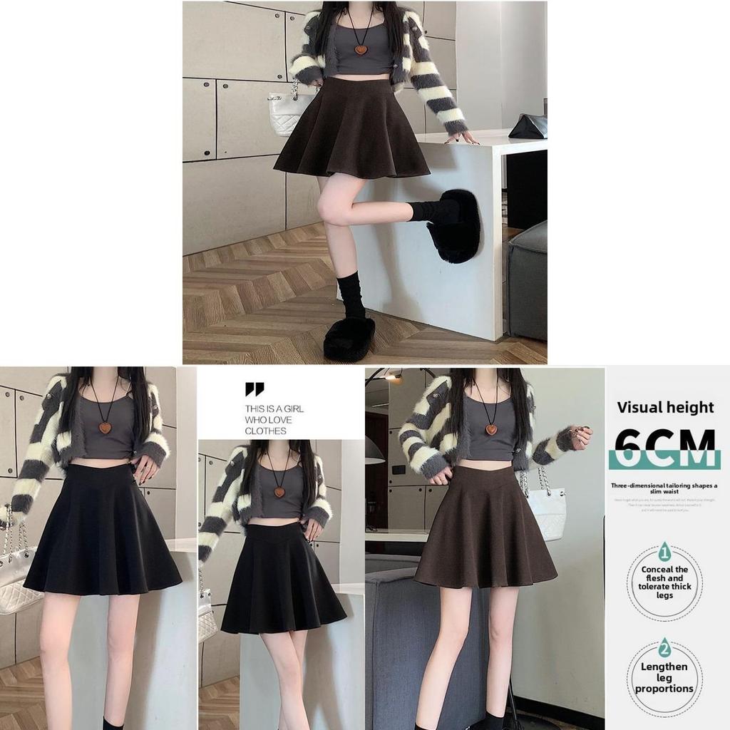 Private Dress Wool Blend Short Skirt With High Waist For Fall Winter Fashion