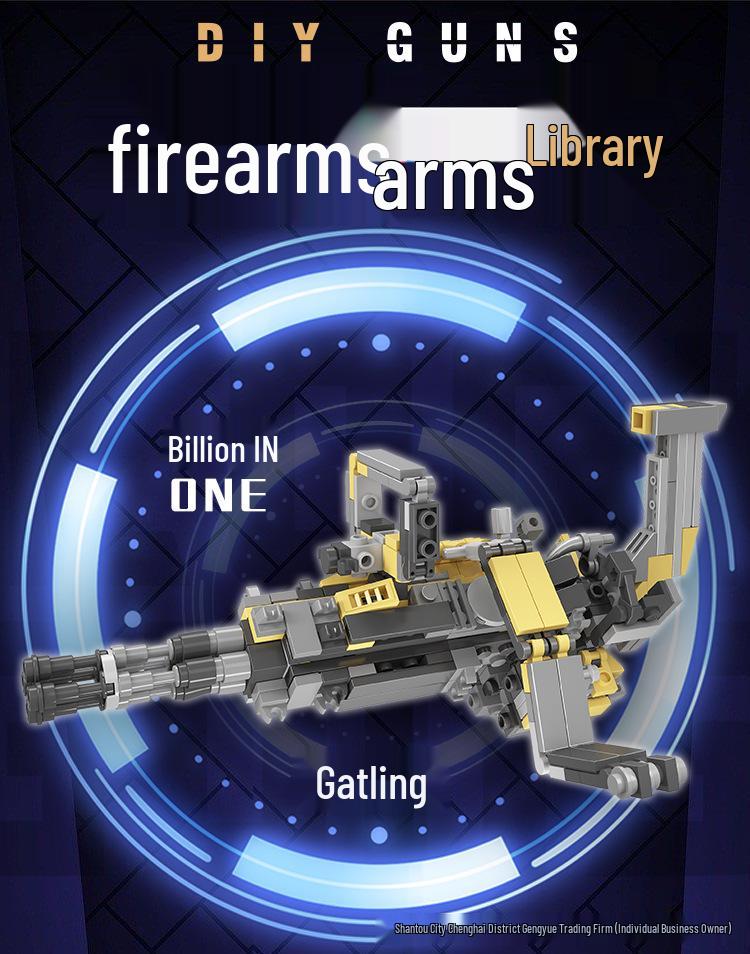 Compatible with Lego: M24, Gatling, AWM Gashapon Weapons Set for Kids – Chicken Eating Game, Birthday Gift.