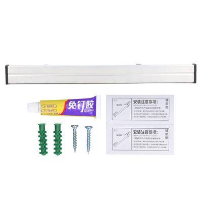 Magnetic Tool Holder 1 Side Heavy Duty Kitchen Knives Organizer Bar Strip FH1‑300 Silver 300mm