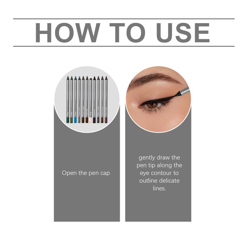 

Waterproof Eyeliner Pen Natural Outline Line Quick-Drying Beginner-Friendly Eye Makeup Anti Smudge Eyeliner Eyes Makeup Cosmetic
