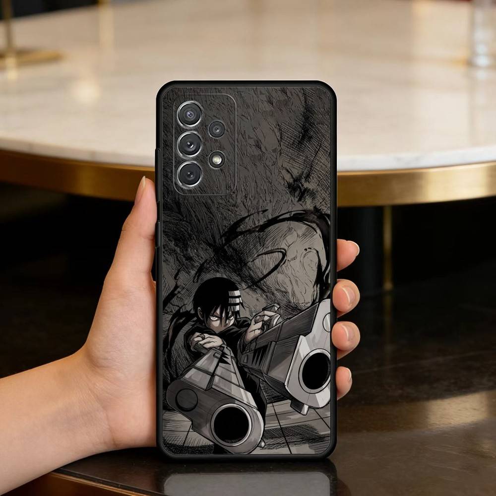 

Maka Обои Soul Eater Мягкий Силикон Черный Чехол для Телефона Для Samsung Galaxy A73,A72,A71,A70,A53,A52,A51 Samsung a50 30s 50s