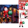 Christmas Inflatable Climbing Santa Claus With Led Outdoor Decor For Festive Yard Display