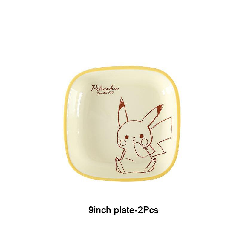 SHUNXIANG Ceramic tableware Cartoon pattern Ceramic Bowl & plate Underglaze Color Double Ear Soup Bowl Noodles Bowl Dining plate
