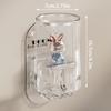 Cute Rabbit Toothbrush Rack Bathroom Wall-Mounted Electric Toothbrush Cup Punch-Free Mouthwash Cup Hanger
