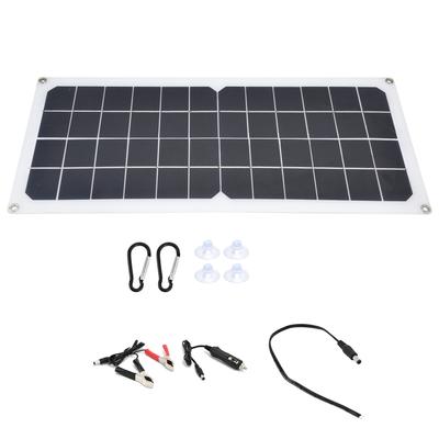 10W Photovoltaic Solar Panel Charging Board with Dual USB Ports for RVs Boat Planes Satellites