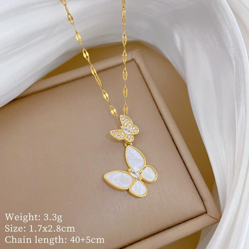 Light Luxury Moon Full Of Diamonds Micro-Inlaid Design Temperament Shining Necklace Female, Simple Pendant
