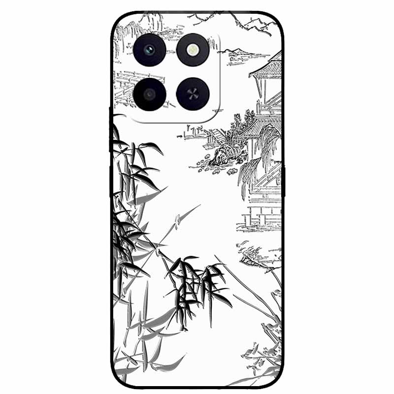 

3D Cartoon Emboss Cases For Honor X6a / X6b / X6c Relief Embossed Retro Silicone Back Cover For X6B Black Funda Anime Bumper X6C Honor X6c
