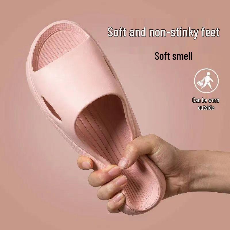 Unisex Odor-Resistant Non-Slip Slippers for Indoor Summer Use - Perfect for Guests and Couples in the Bathroom or Household.