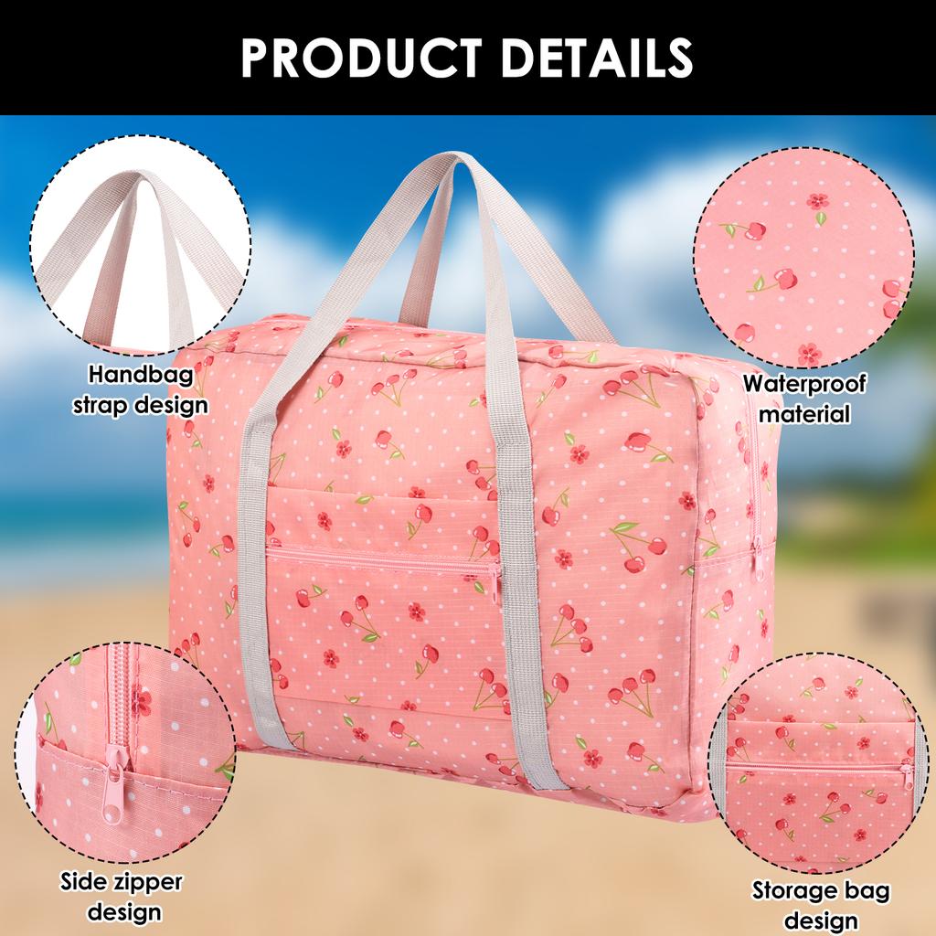 Travel Duffel Bag Portable Large Capacity Carry On Bag Waterproof Sports and Fitness Bag Household Clothing Storage Organization