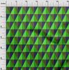 oneOone Cotton Flex Green Fabric Geometric Diy Clothing Quilting Fabric Print Fabric By Yard 40 Inch