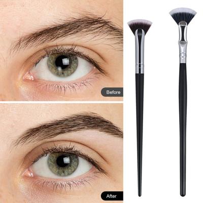 2Pcs Mascara Fan Brush Natural Lifted Effects Enhance Lower Lashes Eyelash Brushes Women Accessories